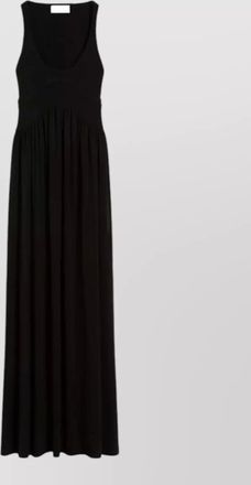 Sportmax maxi dress scoop neckline sleeveless cutout back