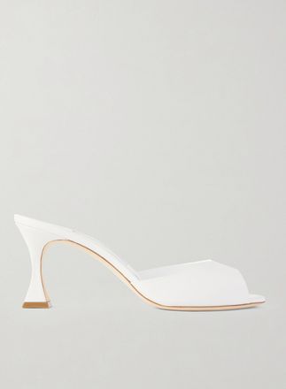 Manolo Blahnik Mule In Pelle Jadarona 70 - Bianco