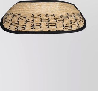 Borsalino wide brim hat contrast trim