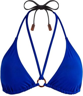 Vilebrequin Triangel Bikinitop met Strikbandjes voor Dames - Dames - Bikinis - Blauw - XS - Badmode