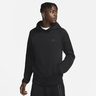 Nike Mens Nike Sportswear Tech Fleece Pullover Hoodie in Black | FB8016-010