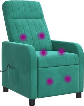 vidaXL Silla De Masajes Reclinable Tuquesa Pwnedbylord666ywh Vidaxl