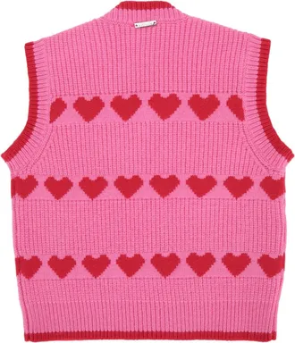 Twin-Set Cuori Sweater Vest - Pink