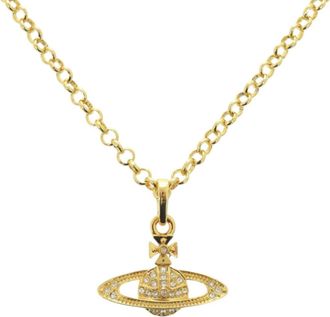 Vivienne Westwood Metal Rhinestone Necklace (Pre-Owned)