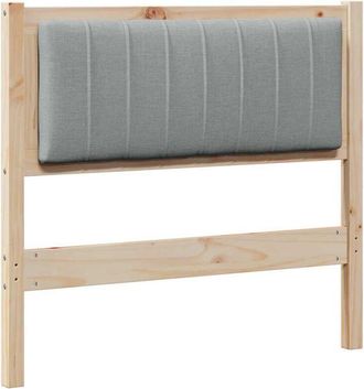 vidaXL Cabecero Tapizado Marr&oacute;n 90 Cm Madera De Pino Macizo Vidaxl