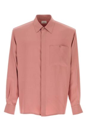 Saint Laurent Pink Silk Shirt