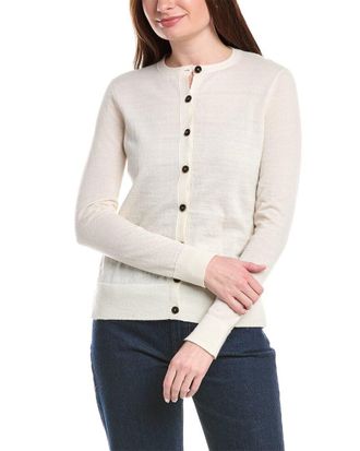 Lafayette 148 New York Stripe Cardigan