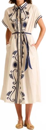 Carolina K Valerie Kaftan Dress In Poseidon