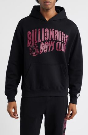 Billionaire Boys Club Curve Cotton Graphic Hoodie in Black at Nordstrom, Size Xx-Large
