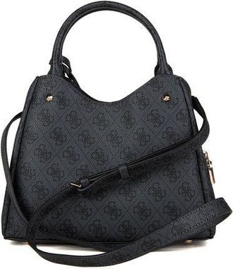Guess Womens Handbag Coal Logo Polyurethane