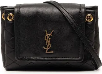 Saint Laurent Pre-owned Saint Laurent Mini Quilted Lambskin Monogram Nolita Bag Ladies YU5A1HWFRGD8U71T