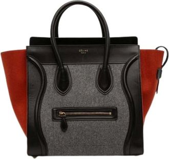 Celine Pre-owned Handbags, female, Multicolor, Size: ONE SIZE Pre-owned Wool Tote