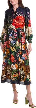 Elie Tahari The Melina Silk-Blend Dress