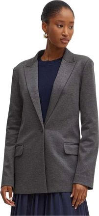 Silvian Heach Jassen, Dames, Grijs, S, Leer, Lathan Blazer