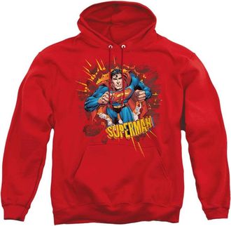 Gildan Superman Sorry About The Wall Adult Pull Over Hoodie / Hooded Sweatshirt