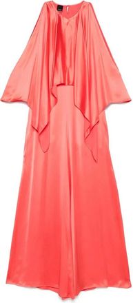 Pinko Pinko, Jumpsuits & Playsuits, Dames, Rood, S, Satijn, Satijnen jumpsuit