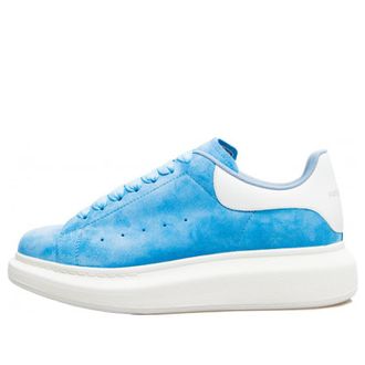 Alexander McQueen (WMNS) Alexander McQueen Suede Oversized Sneaker Blue 650792WIA514437