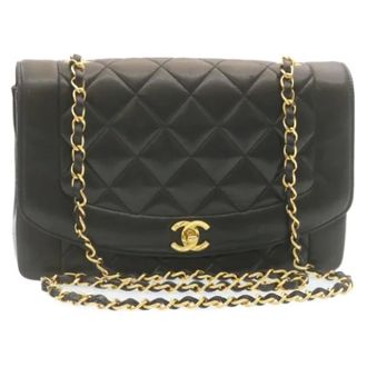 Chanel Pre-owned Leren Crossbodytas - Dames - Pre-owned - Zwart - Maat: ONE Size Leer