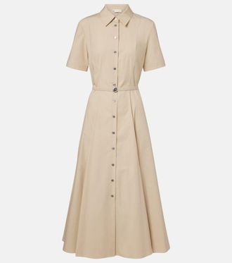 Tory Burch Abito chemisier in misto cotone con cintura