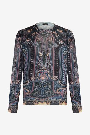 Etro Seiden- und Kaschmirpullover mit Teppichmotiv