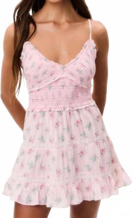 LoveShackFancy Lizzy Dress In Rose Pink