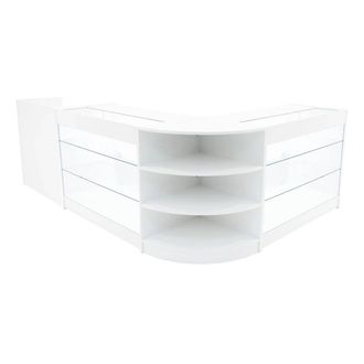 MonsterShop Astro LED Shop Counter Set LM60, TB60 & 2 x K1200 - White