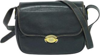 Gucci Pre-owned Vintage Schoudertas - Dames - Vintage Schoudertas - Blauw - ONE Size - Leer - Vintage