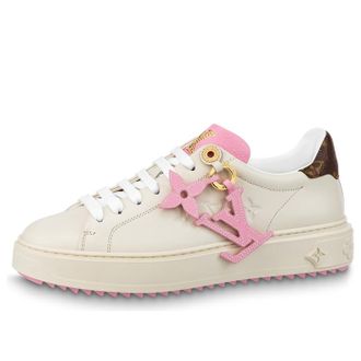 Louis Vuitton (WMNS) LOUIS VUITTON Time Out Sneakers Beige Pink 1ABB5S