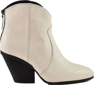 Hogan schoenen - Dames - Cowboylaarzen - Wit - 36 EU - Leer - Schoenen