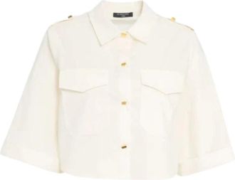 Marciano Camicia Pat - Dames - Overhemden - Wit - L - Overhemden