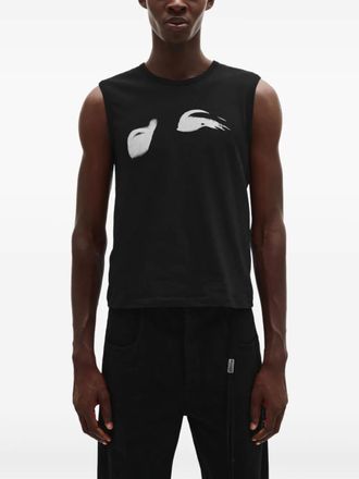 Ann Demeulemeester Canotta con stampa grafica - 099 BLACK