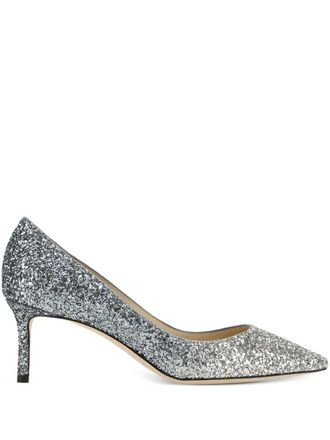 Jimmy Choo London Pumps Romy con glitter 60mm - Argento