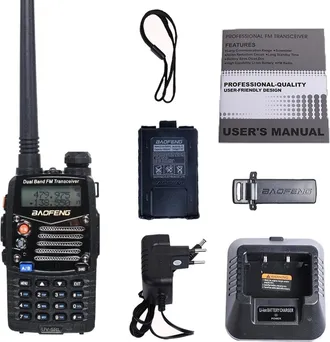 Trade Shop Trade Shop - Walkie Talkie Uv5rl Radio Torcia Ricetrasmittente Multi Canale Autoparlante Mic
