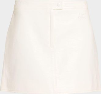Courr&egrave;ges Reedition Vinyl Mini Skirt