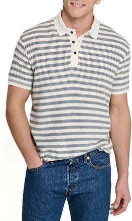 ConStruct Slim Fit Short Sleeve Stripe Polo in Grey at Nordstrom, Size Xx-Large