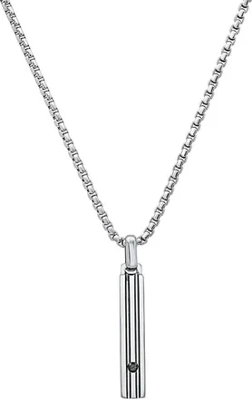 HMY Jewelry Stainless Steel Rod Pendant Necklace in Silver at Nordstrom Rack