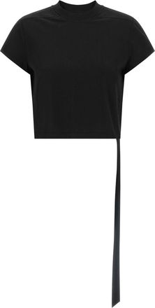 Rick Owens Black Cropped Small Level T T-shirt