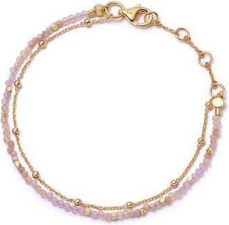 Astley Clarke Gold Fine Biography Mother Of Pearl Bracelet at Nordstrom, Size 7.5