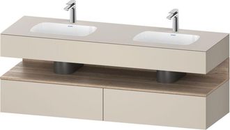 Duravit Qatego Lavabo Encastrado Con Base De Lavabo Consola, - Duravit