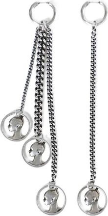 Ann Demeulemeester Orecchini Ebby Coin - Argento