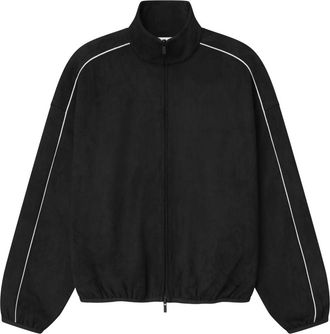Fear of God Suede Fleece Signature Modern Track Jacket Vintage Black 192SP266941F