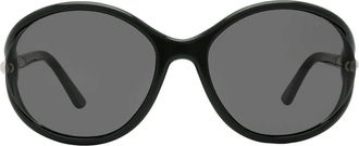Tom Ford Melody Smoke Oval Ladies Sunglasses FT1090 01A 59