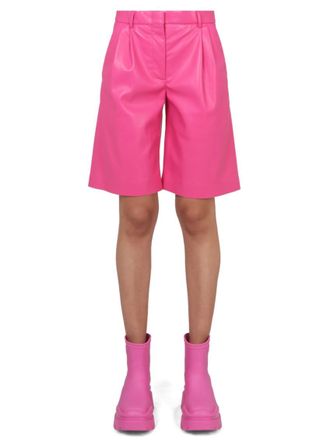 Msgm Pink Solid Shorts