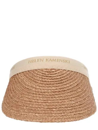 Helen Kaminski Beige Logo Open Crown Hat