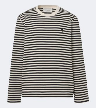 Ami Striped cotton T-shirt
