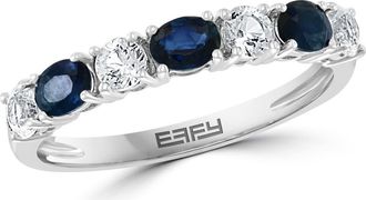 Effy White & Blue Sapphire Ring at Nordstrom Rack, Size 7