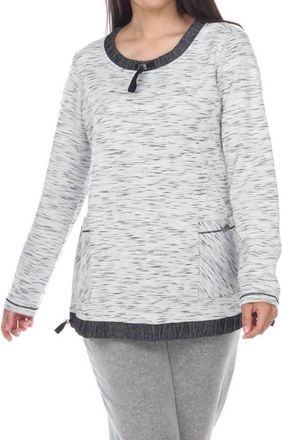 Neon Buddha Sporty Pullover In Salt & Pepper