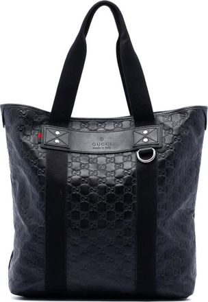 Gucci Pre-owned Gucci Guccissima Web Tote Unisex 268175 520981