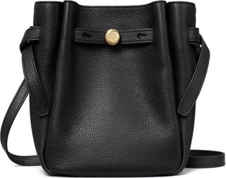 Tory Burch Small Romy Bucket Bag - Dames - Schoudertassen - Zwart - ONE Size - Leer - Tassen