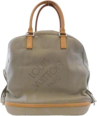 Louis Vuitton Pre-owned Handbags, female, Gray, Size: ONE SIZE Pre-owned Damier Geant Boston Bag
